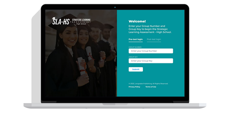 image of SLA-HS login screen